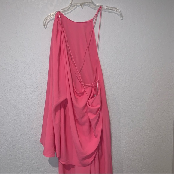 NEW ZARA PINK CAPE DRESS WITH EARRINGS LIMITED EDITION MEDIUM XL 8326/294 - Picture 8 of 12